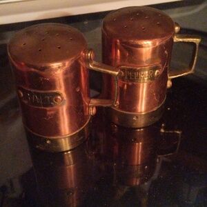 Copper Salt And Pepper And Parmesan Shaker